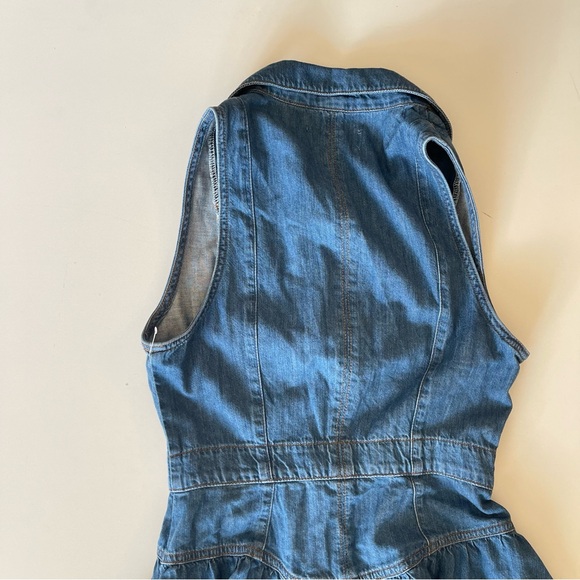 REFORMATION Ellison Denim Midi Dress 6 - Picture 10 of 13